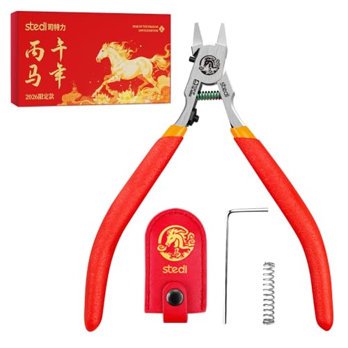 stedi Ultimate Model Nippers 5-Inch,Ultra-thin Single-edge with Protective Case, Sprue Cutter for Gundam Repairing Plastic Model and Fixing, for Gunpl