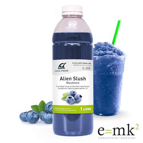 Slush-Sirup Eis 6×1 L Neon-Line Deluxe Set Party | Lazy Frog (Waldmeister), Alien Slush (Blaubeere), Black Pearl (Cola mild), Cherry Lady (Sauerkirsche), Peach Boys (Pfirsich), Melburn (Galiamelone) – Bild 4