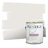 PRESTIGE Paints P500-P-MQ3-32 Interior Paint and Primer in One, 1-Gallon, Semi-Gloss, Comparable Match of Behr Cameo White, 1 Gallon, B99-Cameo