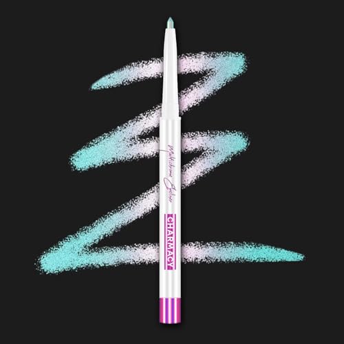 Image of CHARMACY Chameleon Multichrome Eyeshadow Pencil, Shifting Color Eyeliner & Shadow Stick, Waterproof, Long-Lasting, Smudge-Proof Creamy Gel Formula for Metallic Glitter Makeup (B06)