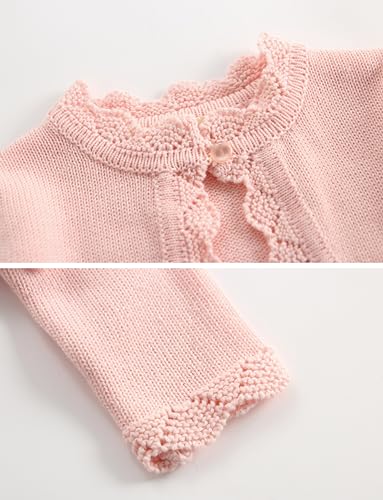 Happy Cherry Girls Long Sleeve Knitted Bolero Cardigan Kids Cotton Shawl Cover Up4