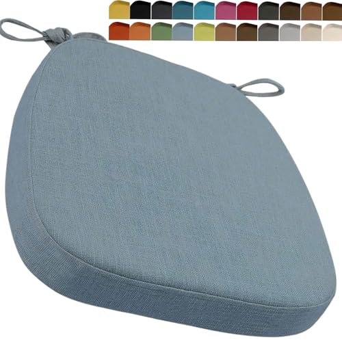 Cojín para Silla de Cocina, Cojín Silla Oficina con Antideslizante 43X40cm/40X38cm/43X42cm, cojín de Asiento Suave para Comedor,Taburete, jardín, Interior, Exterior,Hogar(Color 15,43X40X35X8cm)