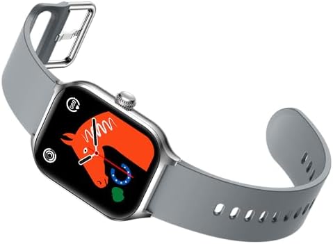 Logia Fit7 Akıllı Saat, 2.01 inç Dokunmatik Ekran, iOS ve Android Uyumlu, Kalp Atış Hızı, Adım Sayma, Uyku Analizi, Gümüş Gri - Görsel 2