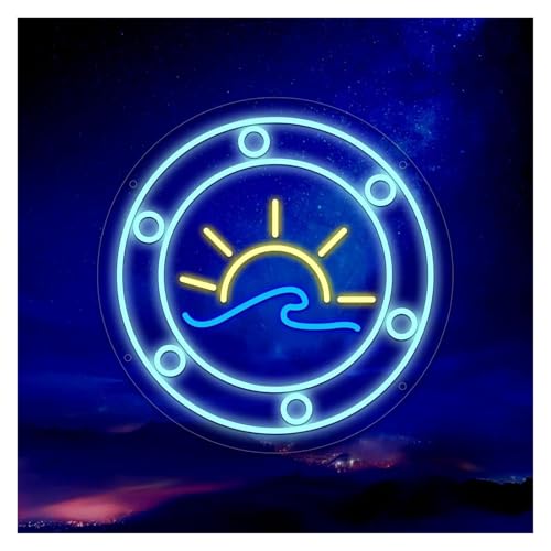 Decoración Lámparas Ocean World-letrero De Neón Con Ojo De Buey, Luz LED Alimentada Por USB Para Fiesta, Sala De Juegos, Dormitorio, Sala De Estar, Decoración De Pared Para Bar