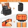 PGmoon 9 Slots Wireless Microphone Case with PE Foam,Travel Microphone Bag with Shoulder Strap for Wireless Mic System Handheld Microphones (Black) #2