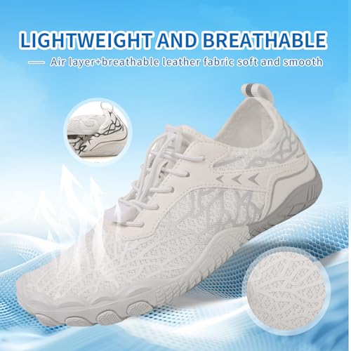 Image of Hike Barefoot Shoes Womens Men Footwear,Pro-Healthy&Non-Slip Water Shoe for Women Men, Quick Dry Wide Toe Box Beach Swim Athletic Sports Shoes Unisex