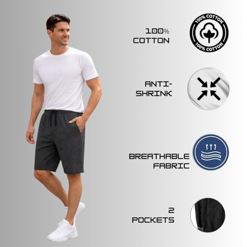 Image of KART BLACK Plus Sizes Men's Cotton Knee Length Shorts (XXL,3XL,4XL,5XL,6XL,7XL,8XL Shorts) | Gym Life Printed Shorts | Casual and Night Wear Mens Shorts