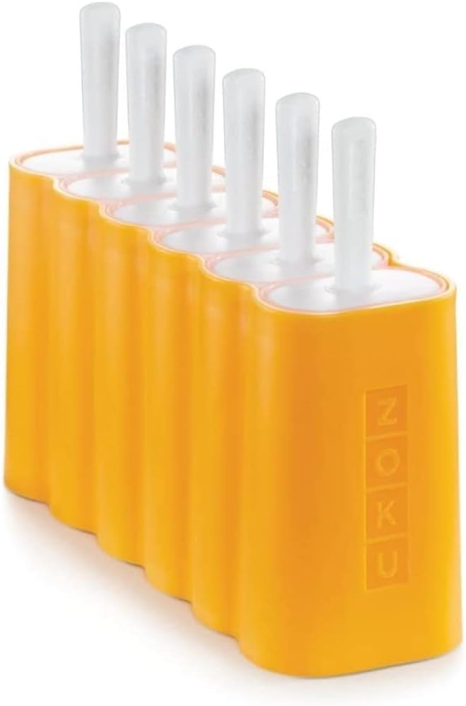 ZOKU Mod Pops, 6 Classic Popsicle Molds in One Compact Tray
