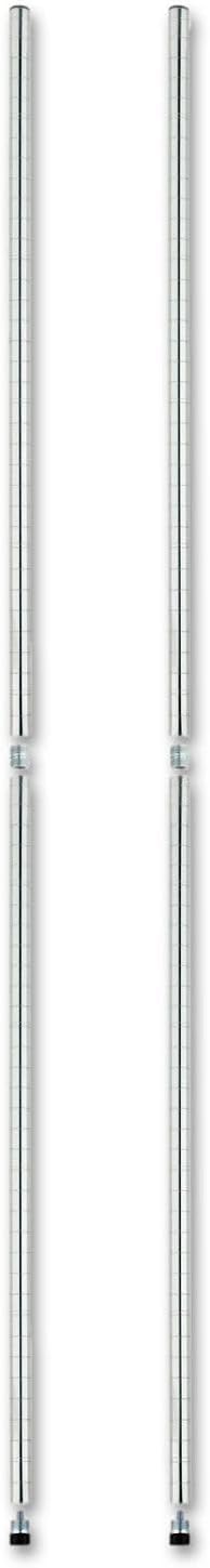 Alera ALE Stackable Posts For Wire Shelving, 36" High, Silver (Pack of 4)