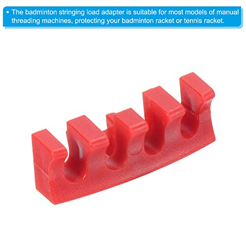 PATIKIL Badminton Stringing Racquet Load Spreader, 4 Pack Racket High Pounds Load Adapter Protector Stringing Machine Tool, Red - Image 4