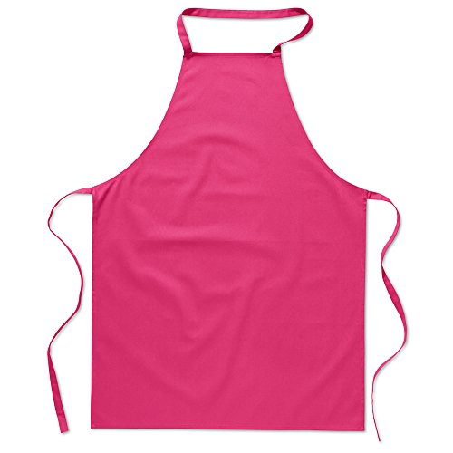 eBuyGB Tablier de cuisine unisexe en coton Fuchsia