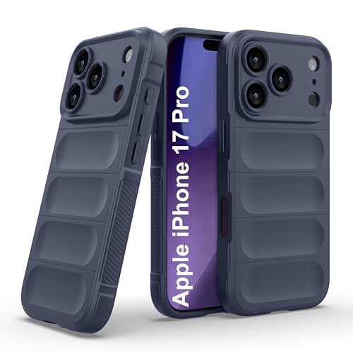 Image of Zapcase Back Case Cover for iPhone 17 Pro | Compatible for iPhone 17 Pro Back Cover | Liquid Silicon Magic Case with Camera Protection | Sapphire