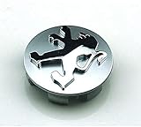 Paket: 4 Stück / Set 4 Stück Alufelgen Radnabenkappen Nabendeckel, für PEUGEOT 206 207 307 301 308 408 508 3008 60mm Radkappe Stickers in der Mitte Radnabenkappe