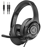 EKSA AirComfy Headsets with Microphone Noise Cancelling, Over-Ear PC Headphones, Crystal Clear Su...