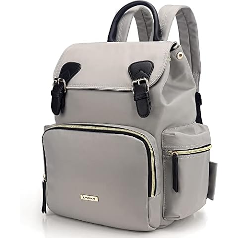 Diaper Bag Backpack, VS VOGSHOW Multifunction Stylish Travel Baby Bag with Crossbody Strap, Durable Large Maternity Nappy Bag Cover