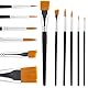 Dimeho Gesichtsmalpinsel-Set 6pcs Künstlerpinsel Set Profi Künstlerpinsel für Körper und Gesichtsbemalung Body-Art-Make-up-Set für Acrylmalerei Gouache Aquarell Halloween Karnevals Schminke Cosplay