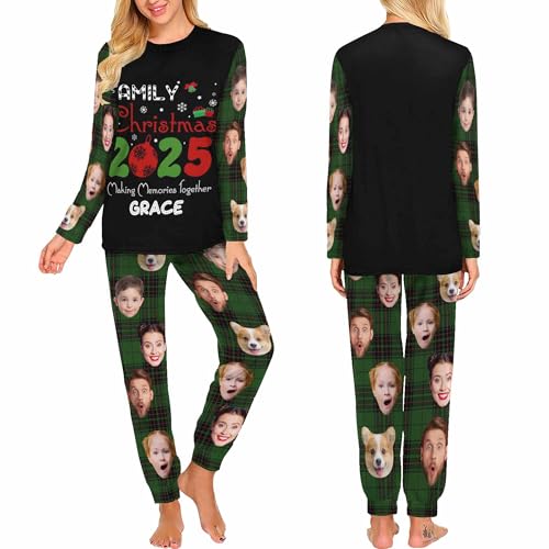 Family Christmas Pajamas Matching Sets Family Xmas Pjs Sleepwear for Adult Kids Dogs4