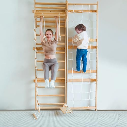 Avenlur Neem Swedish Ladder Wall Gym Adult & Kids Climbing Wall (94.5 in)