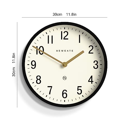 NEWGATE® Master Edwards wall clock, Black, 30 x 30 x 7 cm - Image 3