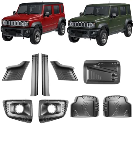 Mirrores �O�� �J�X�^�� �p�[�c �u���b�N For JIMNY NOMADE ��p�݌v �t�����g�E�B���h�E�s���[���[��&�t�����g�t�H�O���C�g�K�[�j�b�V��&�R���^���N�L���b�v &�A�E�^�[�~���[�J�o�[���E�Z�b�g �W���j�[ �m�}�h JC74W�^W 5�h�A