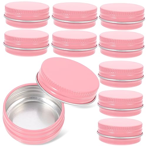 Garneck Aluminum Tin Jars Screw Lid 24pcs Metal Tins Lids for Jars Multi-Purpose Storage Containers for DIY Projects