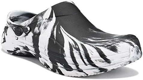 Easy Spirit Men's EZSLING Clog, Black Marble, 10 | Image 3