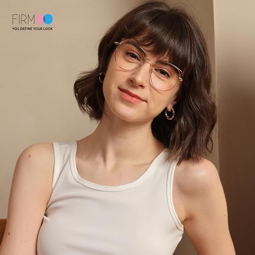 Miniatura 3 de Firmoo Gafas Luz Azul Para Mujer Hombre, Filtro Antifatiga Anti-Luz Azul Y Contra Uv400 Ordenador Gaming Pc De Gafas Montura De Metal Moda