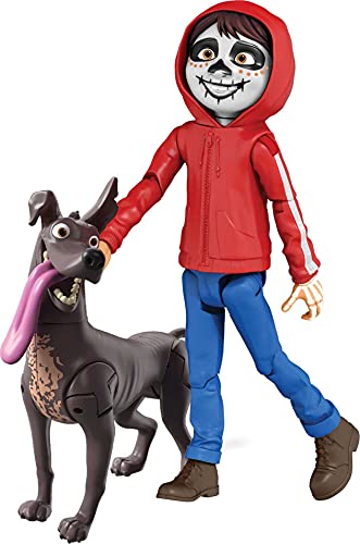 Disney Pixar Coco Miguel & Dante Action Figure 2-Pack, Highly Posable Authentic Painted Face Detail, Collectible Movie Toy, Kids Gift Ages 3 Years Old & Up