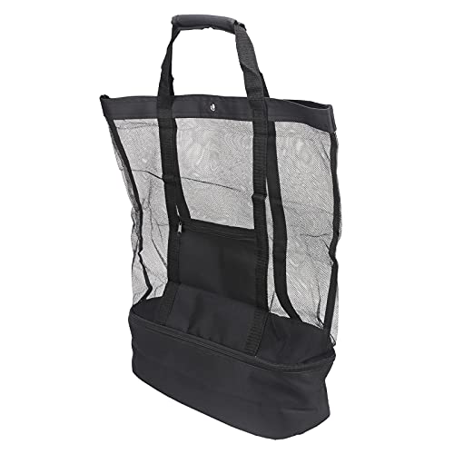 Bolsa de malla para playa, camping y piscina con organizador multifuncional ligero 5
