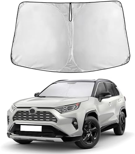 EcoNour Windshield Sunshade Compatible for Toyota RAV4 2019-2024 ...