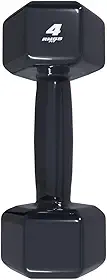 Rmg8 Fit - HALTER 4KG EMBORRACHADO SEXTAVADO PRETO