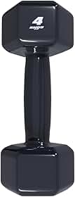 Rmg8 Fit - HALTER 4KG EMBORRACHADO SEXTAVADO PRETO