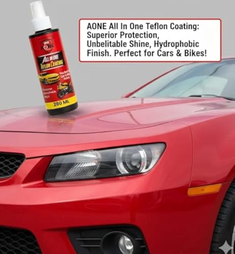 Image of AONE All in One Teflon Coating Car & Bike Polish, Hydrophobic Protection, 280 ML
