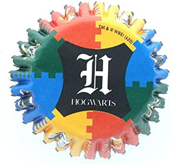 Culpitt Hogwarts Cupcake Cases - Pack of 25 Harry Potter Cupcake Cases with foil Lining for a Wizarding World Harry Potter Birthday Celebration, Home Baking and for a Hogwarts Party Theme