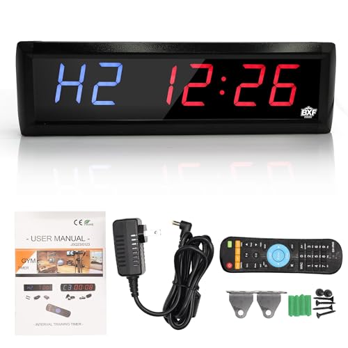 Temporizador Grande de Gimnasio LED Digital con Control Remoto miniatura 1