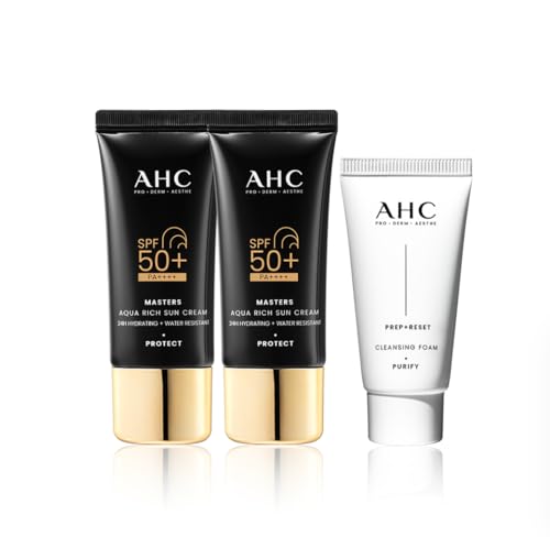 AHC Air Rich Sun Stick SPF50+ PA++++ 14g / 0.49 oz. + Masters Aqua Rich Sun Cream SPF50+ PA++++ 10ml / 0.33 fl. oz.