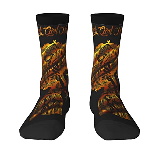 Unedskck Black Girl Magic African American Pride - Calcetines para adultos que absorben la humedad y no hacen bolitas, color negro, elásticos, transpirables