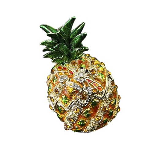 Joyero en forma de piña con compartimento metálico seguro para joyas 4