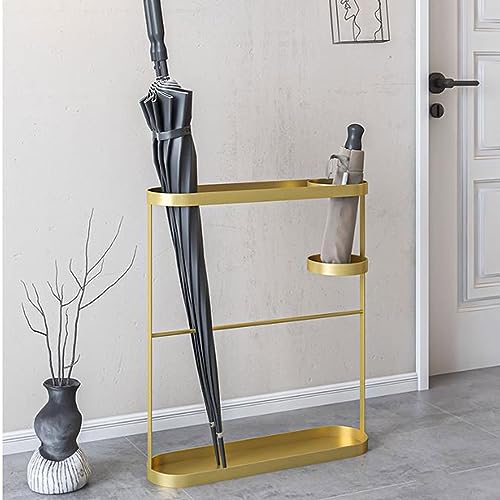 Porte-Parapluie Métal Robuste avec Bac de Récupération d'Eau - 4