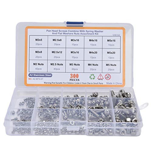 Kit d'écrous de vis en acier inoxydable de fixation robuste pour intérieur et extérieur