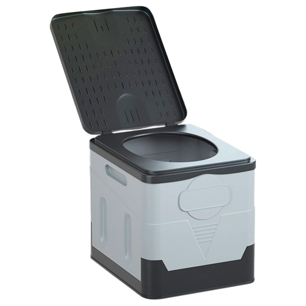 Angoily Inodoro Portátil Plegable para Coche Resistente al Desgaste, Material PP, Adecuado para Emergencias y Camping al Aire Libre, Cómodo y Fácil de Transportar