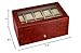 Tech Swiss Watch Box for 20 Watches XL Extra Large Compartments Fits 65mm Soft Cushions Clearance (Burlwood)