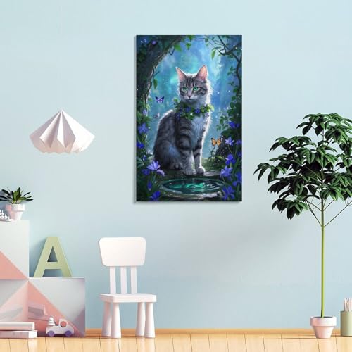 Devon Rex murale decoration affiche peinture sur toile chambre 40x60cm