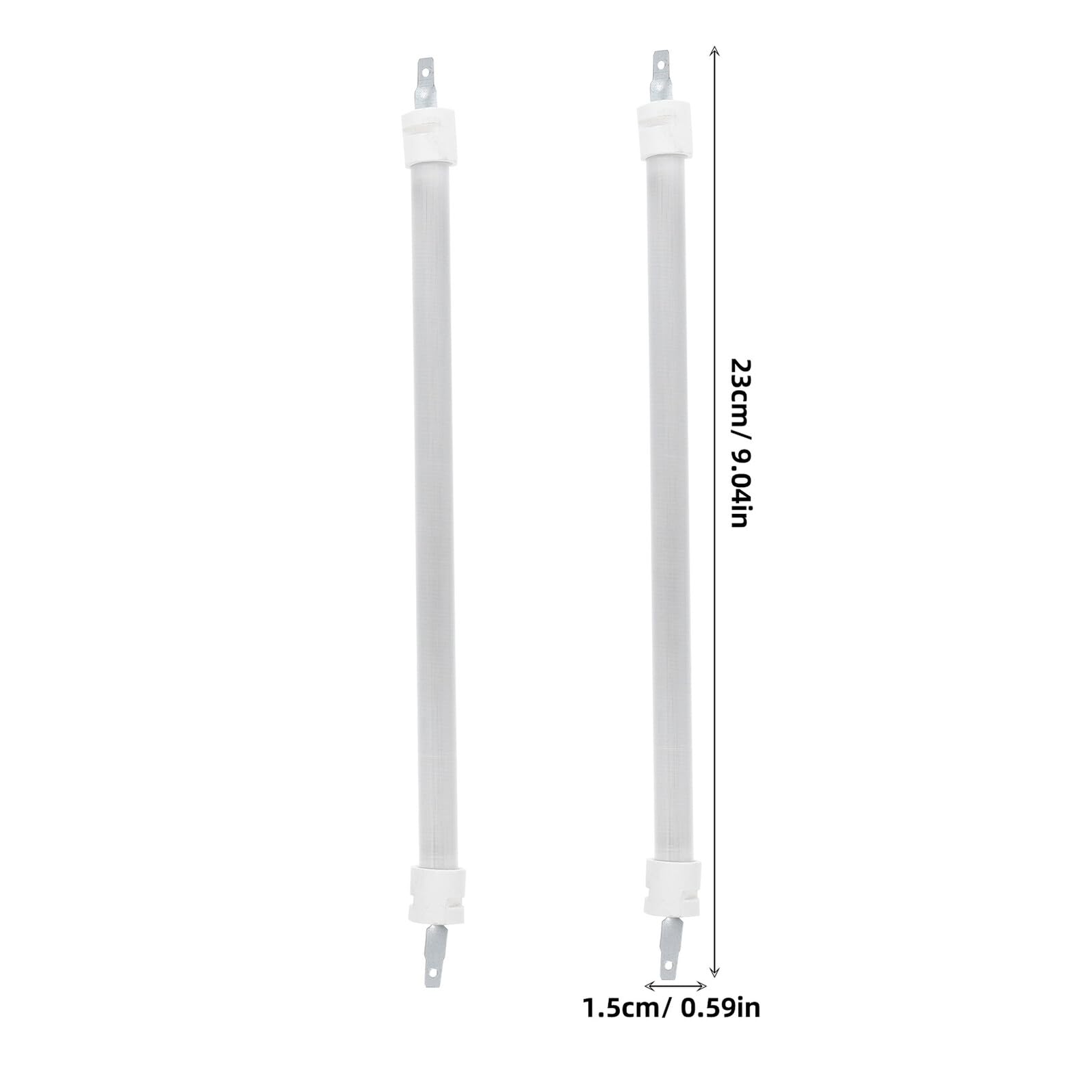 NOLITOY 4 Tubi Riscaldanti Al Quarzo Da 28,7 Cm Per Stufe E Riscaldatori – Sostituzione Per Elementi Ceramici, Riscaldamento Rapido E Uniforme, Bianco