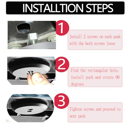Image of Aluminum Floor Jack Pad Adapter Billet fit for C7 /C6 Corvette Premium Bolt on Jack Points-4 Pack (Silver)