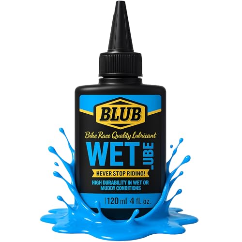 BLUB Wet Lube 120ml – wet lube bike chain oil for Extreme Conditions for Rain & Mud – bicycle chain lube – bike chain oil – chain lube bicycle Waterproof & Long-Lasting