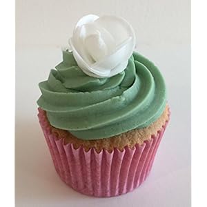 12 White Roses- Beautiful Edible 3d Wafer Cake Decorations