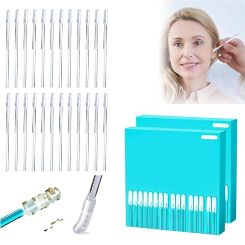 48 Pcs Earwax Removal Adhesive Swabs, Ear Wax Removal Tool...
