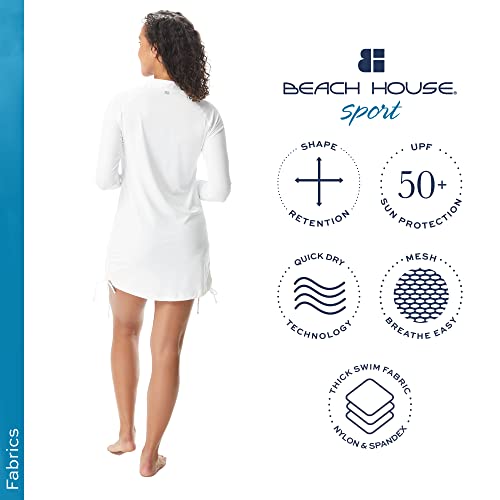 Long Sleeve Front Zip Beach Cover Up — UPF 50+ Sun Protection — Interval Side Tie3