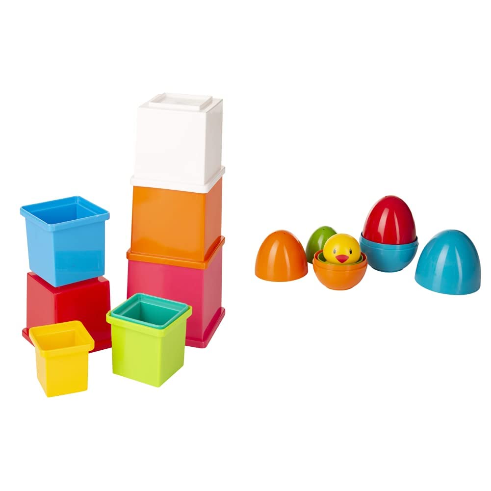 Giggles Funskool Giggles Stacking Cubes + Giggles Nesting Eggs